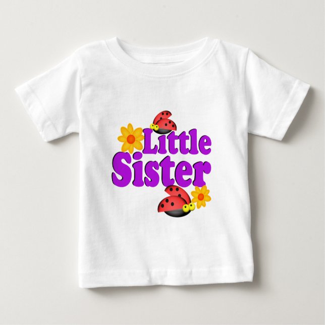 Little Sister Ladybug Baby T-Shirt (Front)