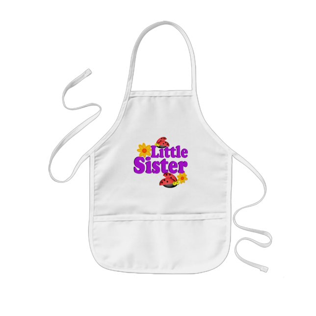 Little Sister Ladybug Kids' Apron (Front)
