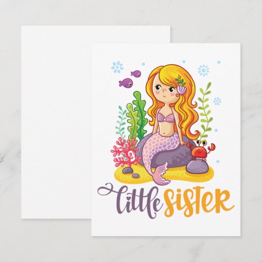 Little Sister 🧜♀️ Mermaid (Front/Back)