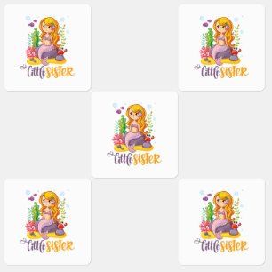 Little Sister 🧜‍♀️ Mermaid Labels