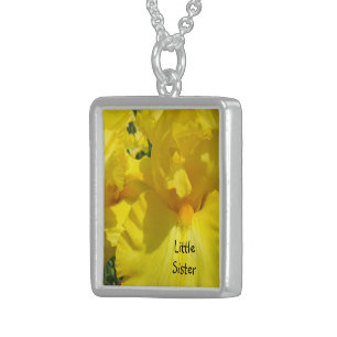 Little Sister necklace Sisters Yellow Irises Sis
