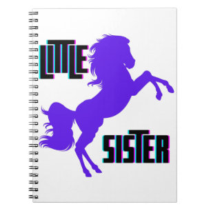 Little Sister Purple Pony Notebook