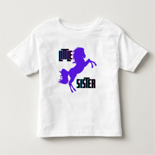 Little Sister Purple Pony Toddler T-shirt