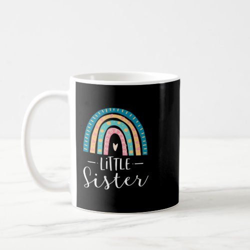 Little Sister Rainbow Sibling Gifts Family Matchin Coffee Mug