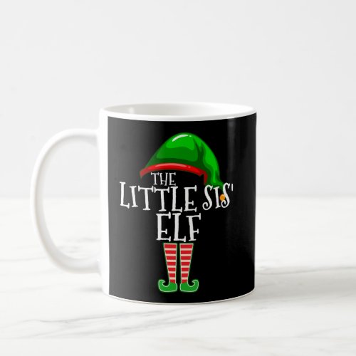 Little Sister Sis Elf Group Matching Family Chris Coffee Mug