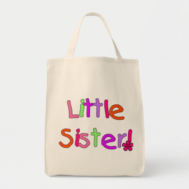 Little Sister T-shirts and Gifts Tote Bag (Front)