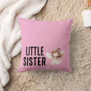 Little Sister Throw Pillow