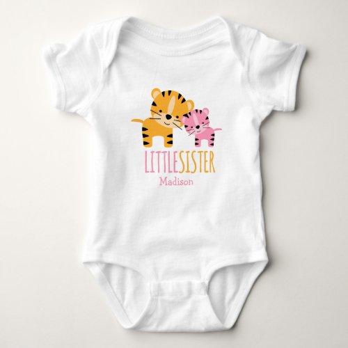Little Sister Tiger Baby Bodysuit