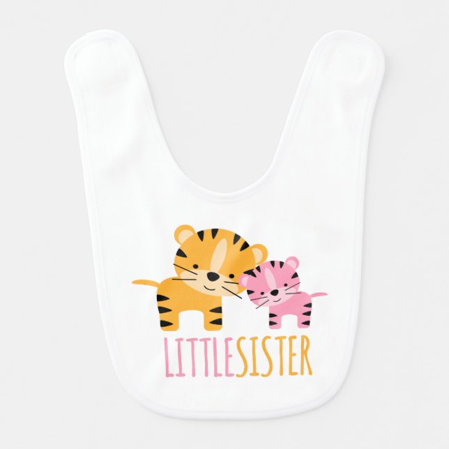 Little Sister Tigers Bib (Front)