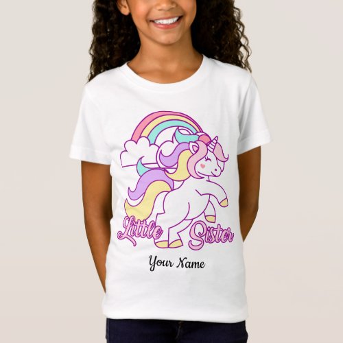 Little Sister Unicorn T_Shirt