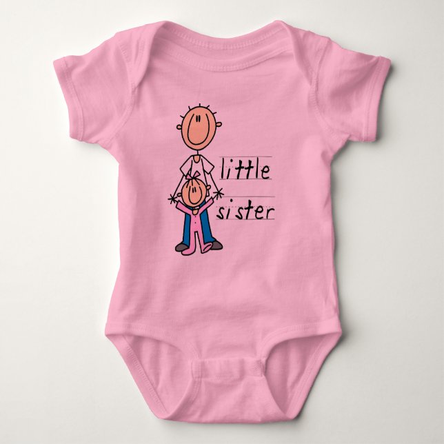 Little Sister with Big Brother T-shirts and Gifts (Front)