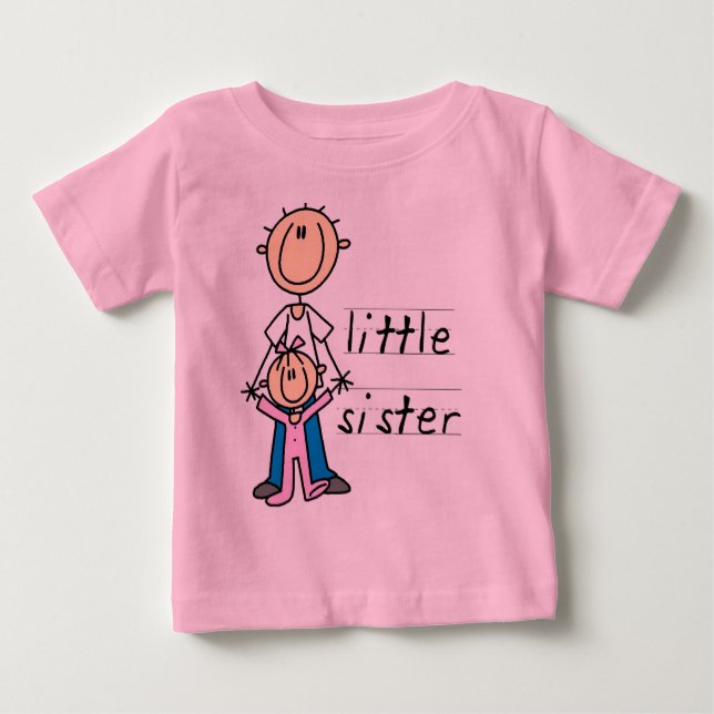 Little Sister with Big Brother T-shirts and Gifts (Front)