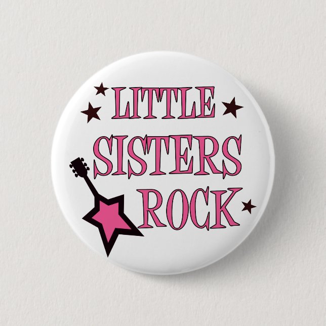 Little Sisters Rock Button (Front)