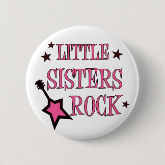 Little Sisters Rock Button