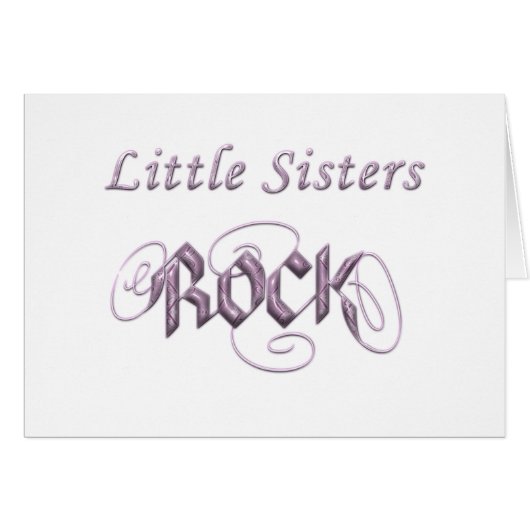 Little Sisters Rock Cards (Front Horizontal)