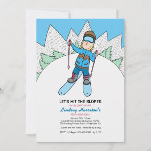 Little Skier Invitation