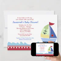 Lil Skipper Baby Shower Invitation