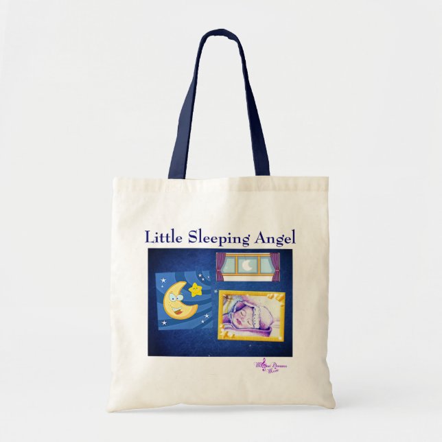 Little Sleeping Angel Tote Bag (Front)