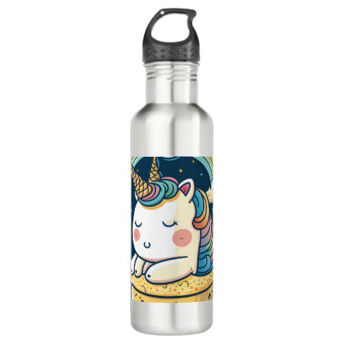 Little sleeping unicorn  stainless steel water bottle