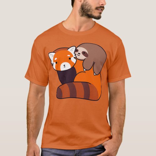 Little Sloth and Red Panda T_Shirt
