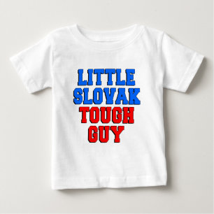 Little Slovak Tough Guy Baby T-Shirt