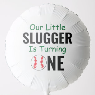 Little Slugger Baseball 1st Birthday Balloon
