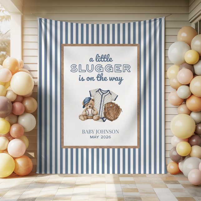 Little Slugger Baseball Baby Shower Backdrop (Creator Uploaded)