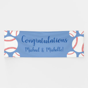 Little Slugger Baseball Baby Shower Banner