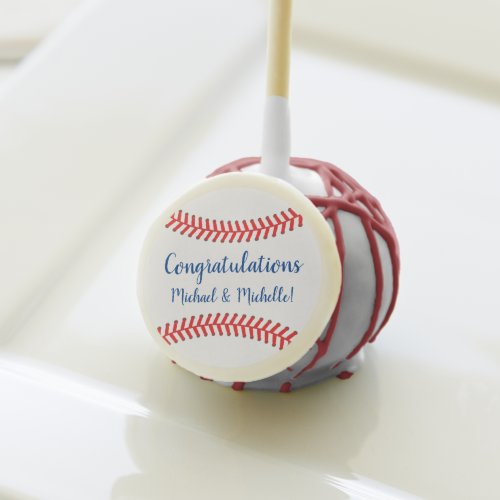 Little Slugger Baseball Baby Shower Cake Pops