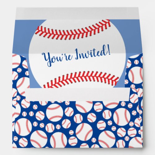 Little Slugger Baseball Baby Shower Envelope