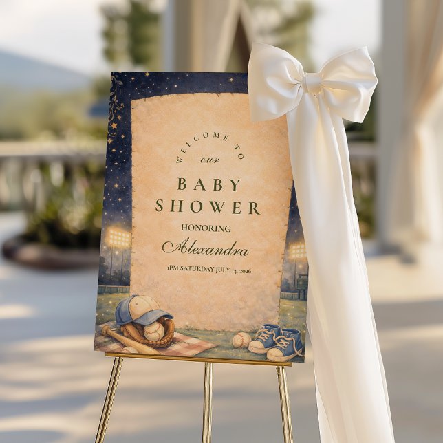 Little Slugger Baseball Baby Shower Foam Board (Creator Uploaded)