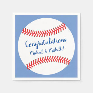 Little Slugger Baseball Baby Shower Napkins