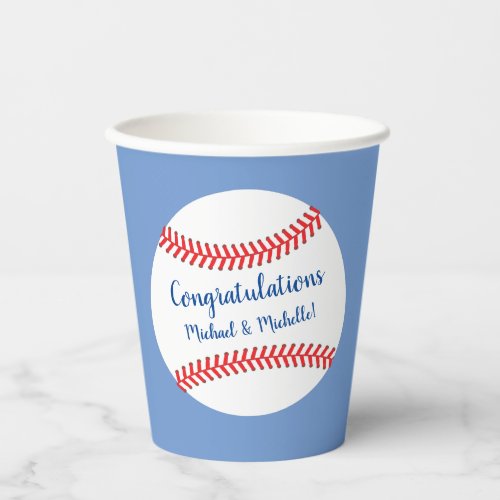 Little Slugger Baseball Baby Shower  Paper Cups