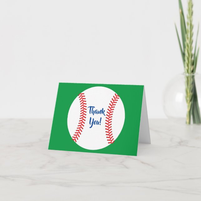 Little Slugger Baseball Birthday Party Card (Front)