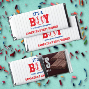 Little Slugger Baseball Boy Baby Shower Hershey Bar Favors