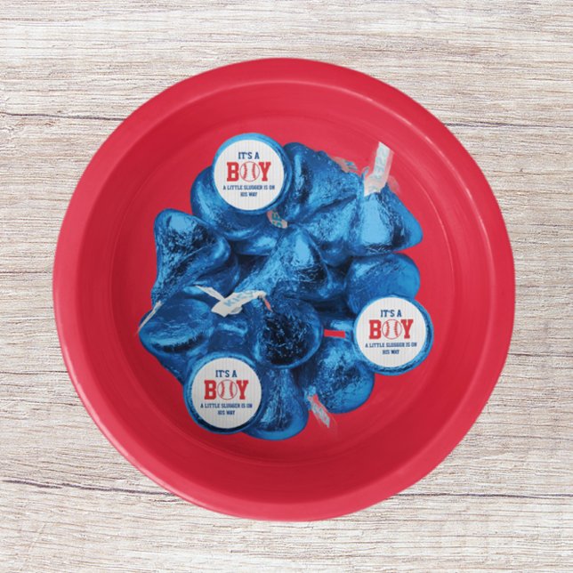 Little Slugger Baseball Boy Baby Shower Hershey®'s Kisses® (Creator Uploaded)