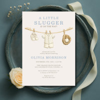 Little Slugger Baseball Clothesline Baby Shower