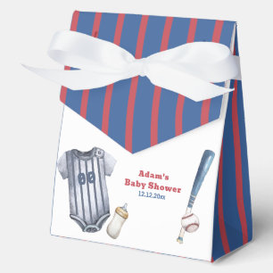 Little Slugger Baseball Shirt Boy Baby Shower Favor Boxes