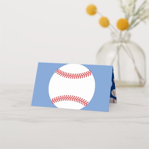 Little Slugger Baseball Sports Baby Shower Place Card
