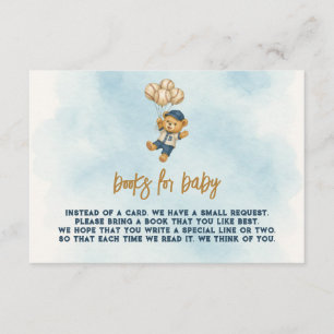 Little Slugger Bearly Wait Baseball Baby Shower Enclosure Card