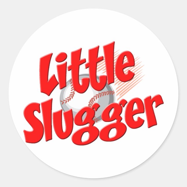 Little Slugger Classic Round Sticker (Front)