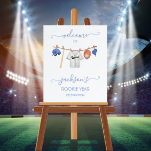 Little Slugger Rookie Year Baseball welcome sign