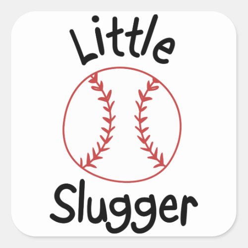 Little Slugger Square Sticker