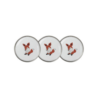 Little smiling fox golf ball marker