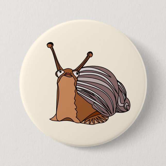 Little Snail Button - Your Color - Text (Front)