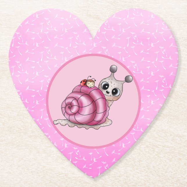 little snail paper coaster (Front)