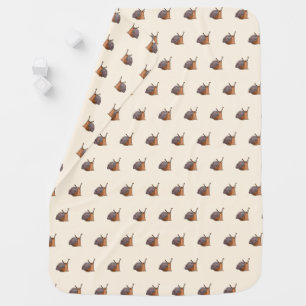 Little Snails Baby Blanket - Your Color - Text