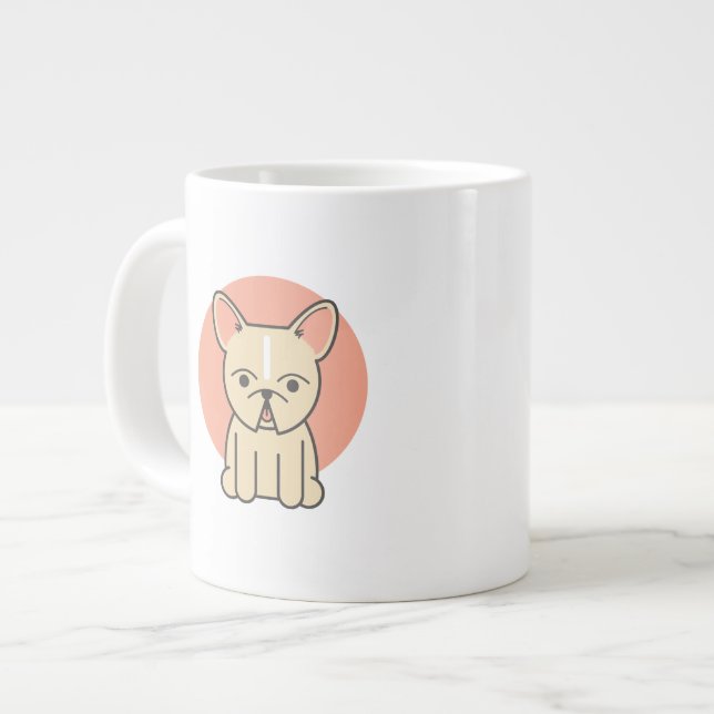 Little Snortles, Cream Giant Coffee Mug (Front Left)