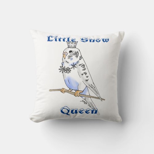 Little Snow Queen Budgie Pillow