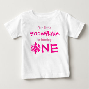 Little Snowflake 1st Birthday Baby T-Shirt